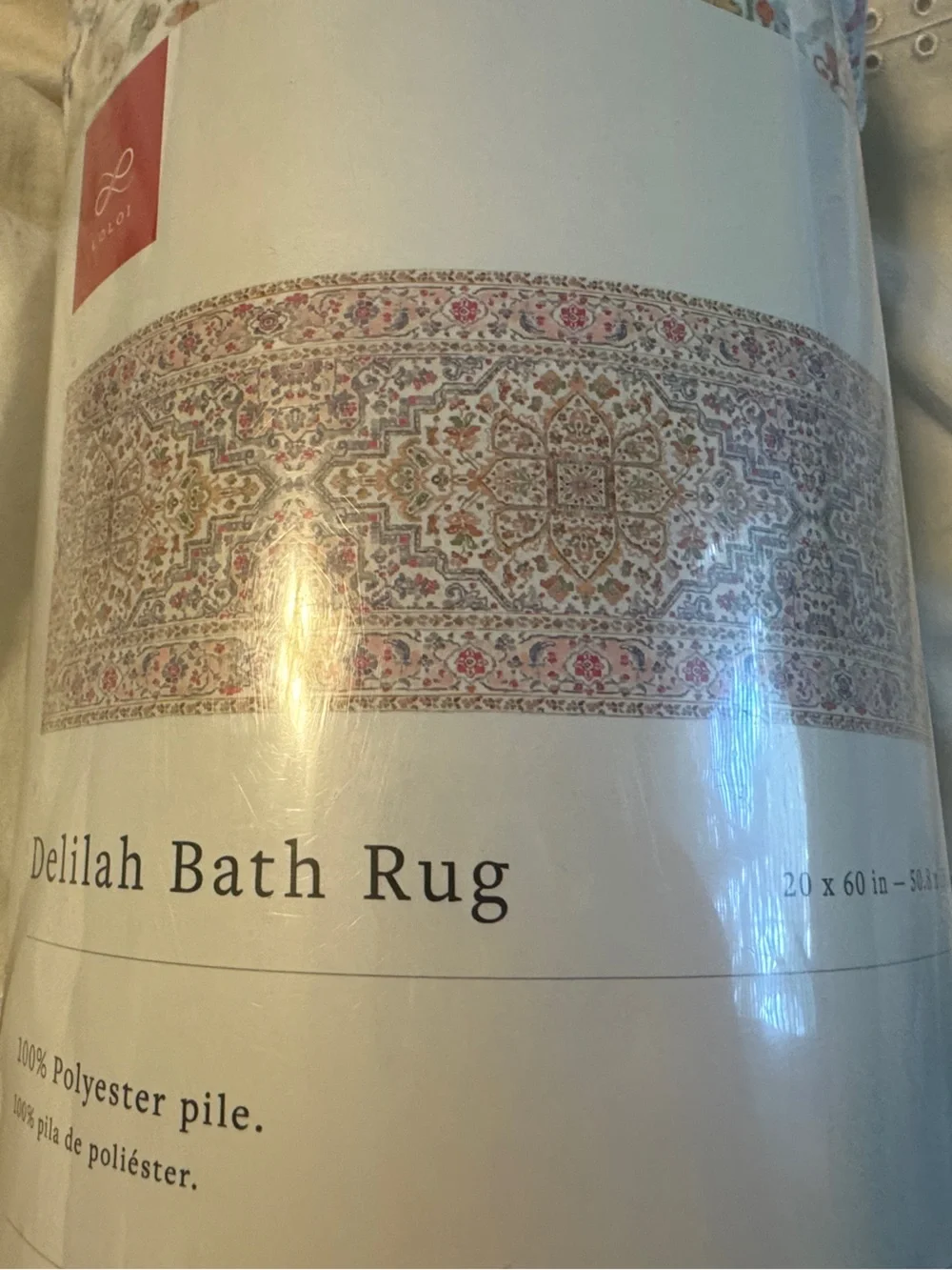 Loloi Delilah Floral Bath Rug - Cream with Multicolor Accents